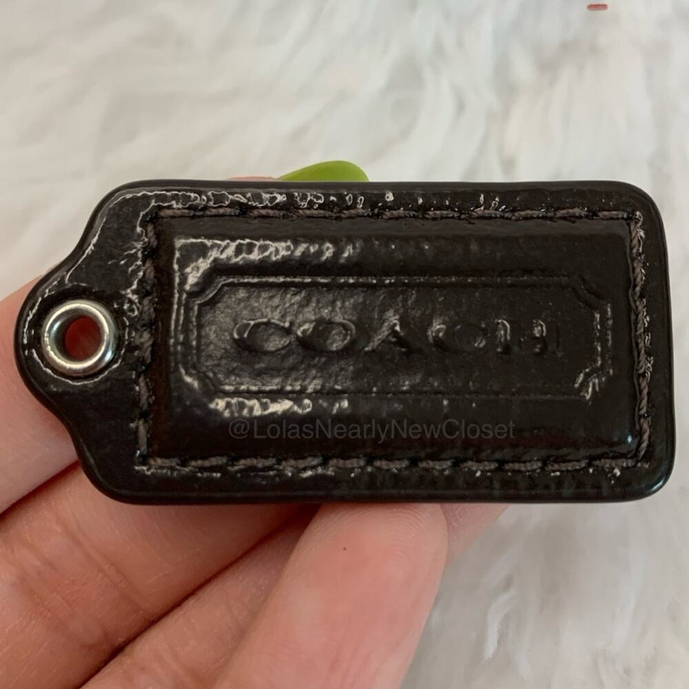 1.5" COACH Fob Bag Charm Hang tag Hangtag